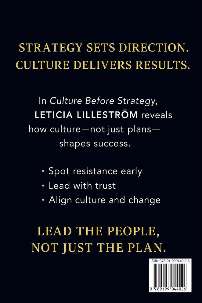 CULTURE BEFORE STRATEGY
