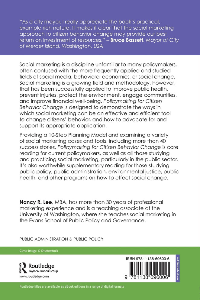 Policymaking for Citizen Behavior Change
