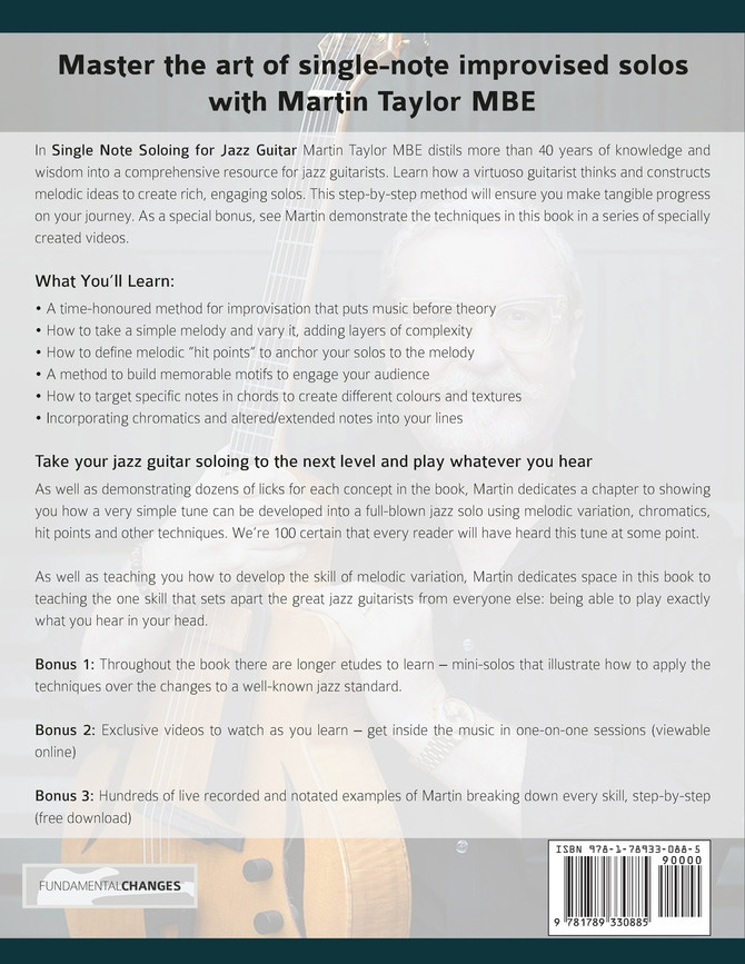 Martin Taylor Single Note Soloing For Jazz Guitar