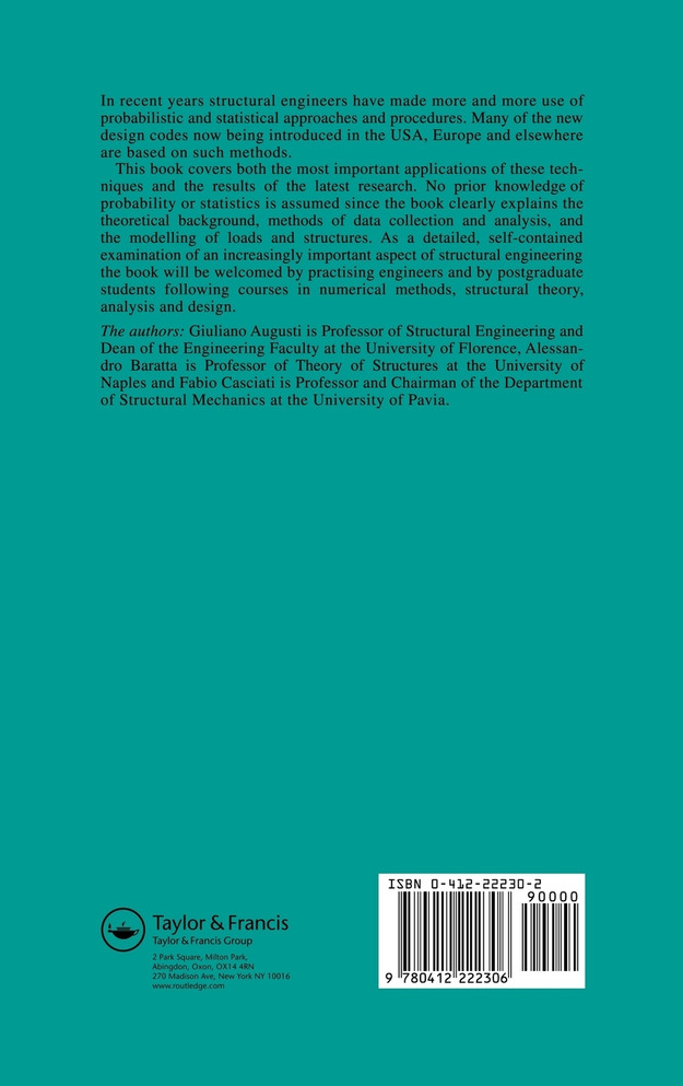 Probabilistic Methods in Structural Engineering