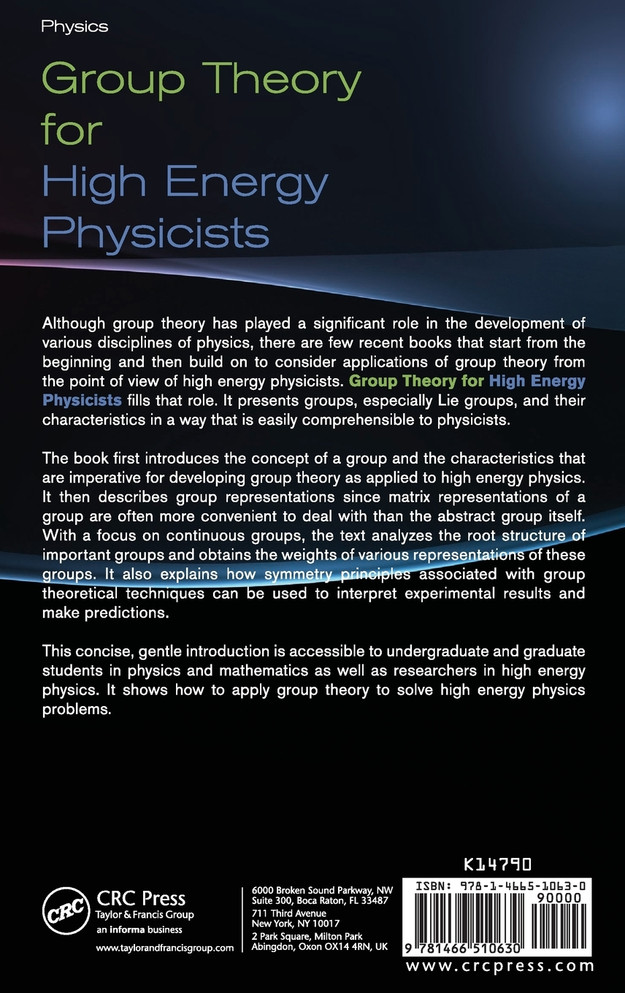 Group Theory for High Energy Physicists