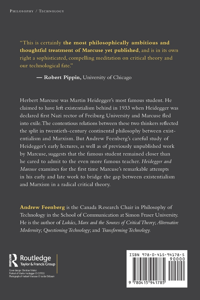 Heidegger and Marcuse