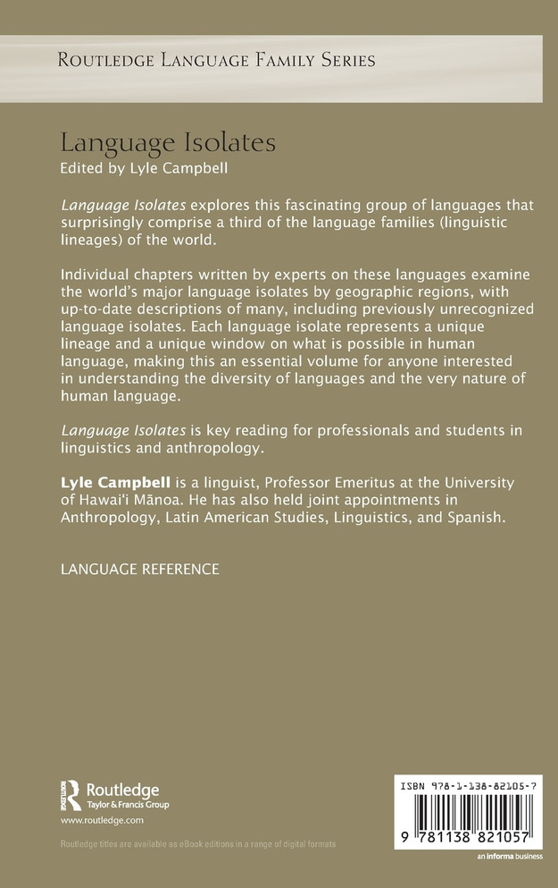 Language Isolates