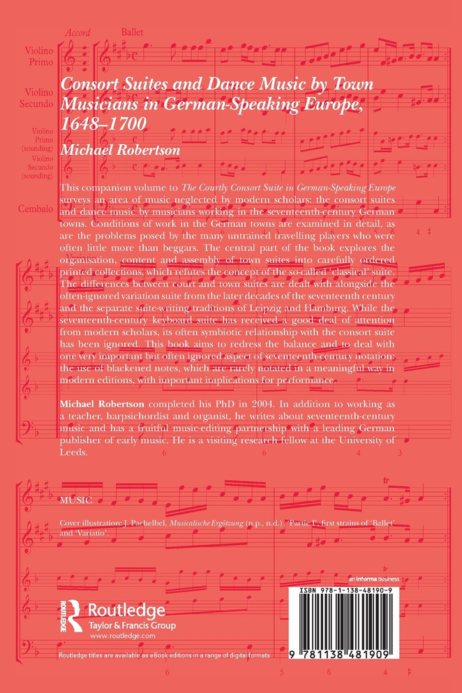 Consort Suites and Dance Music by Town Musicians in German-Speaking Europe, 1648–1700