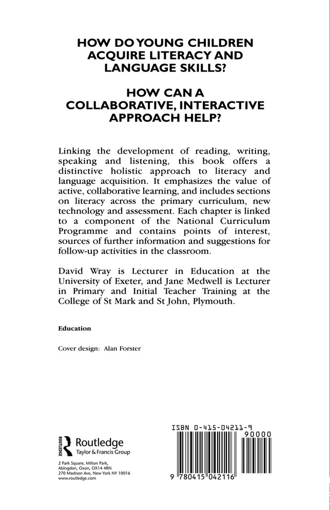 Literacy and Language in the Primary Years