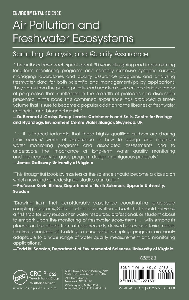 Air Pollution and Freshwater Ecosystems