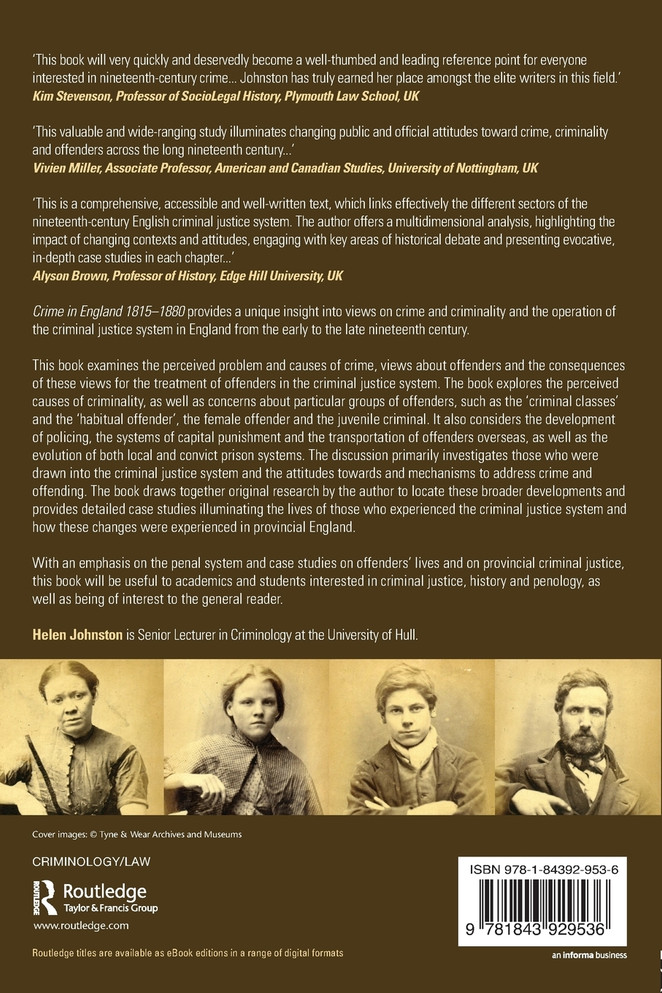 Crime in England 1815-1880