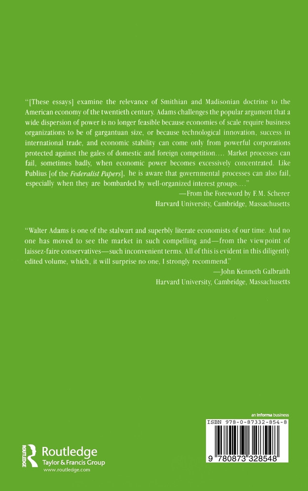 Antitrust, the Market and the State