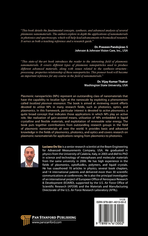 Active Plasmonic Nanomaterials