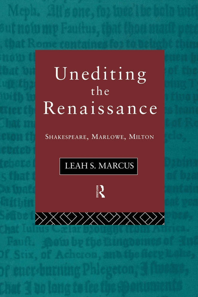 Unediting the Renaissance