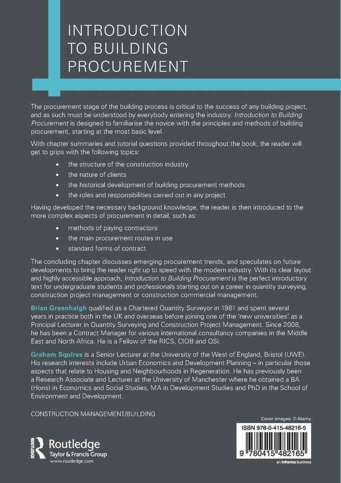 Introduction to Building Procurement