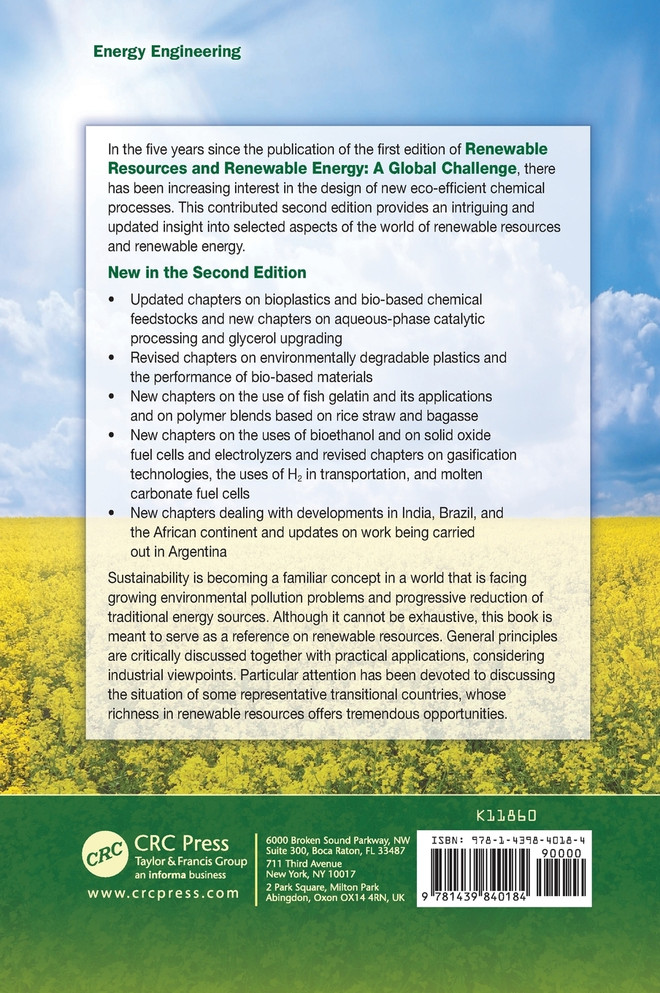 Renewable Resources and Renewable Energy