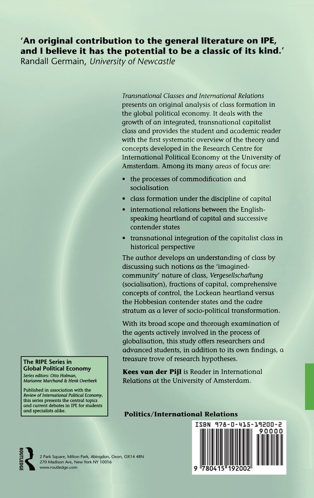 Transnational Classes and International Relations