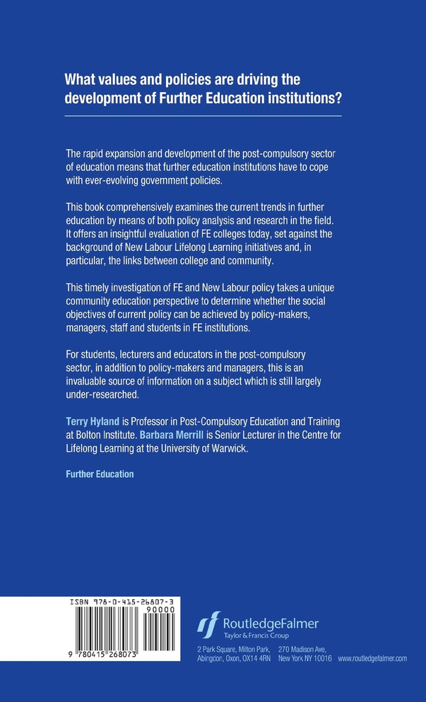 Changing Face of Further Education