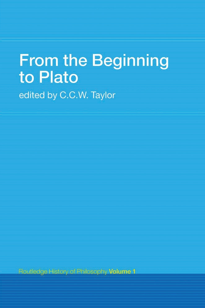 From the Beginning to Plato