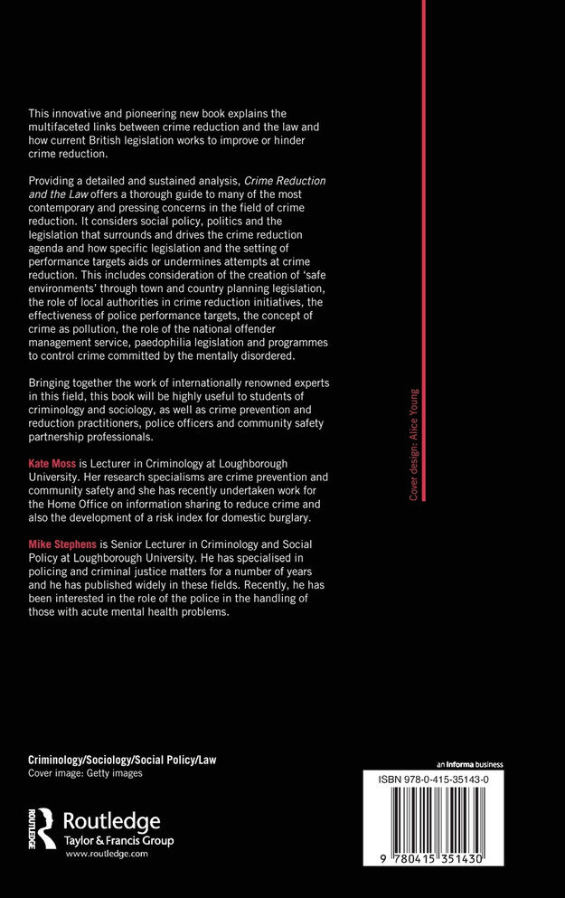 Crime Reduction and the Law