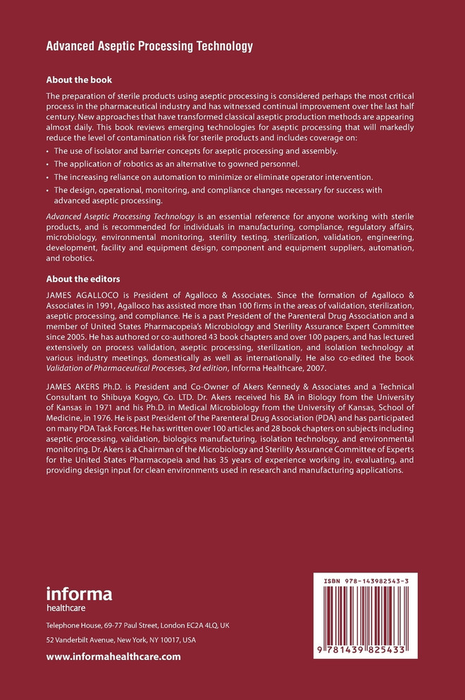 Advanced Aseptic Processing Technology