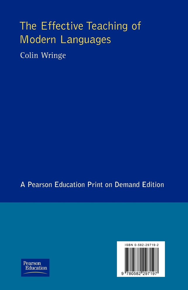 Effective Teaching of Modern Languages