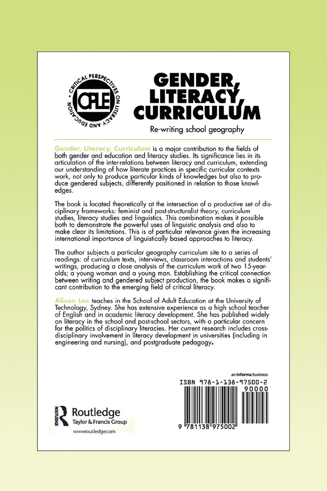 Gender, Literacy, Curriculum