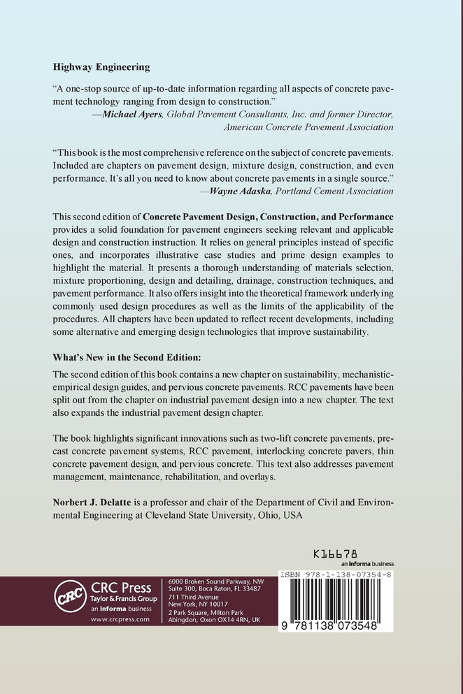 Concrete Pavement Design, Construction, and Performance