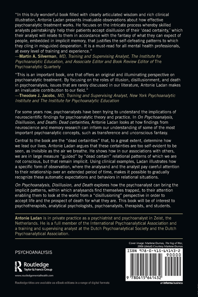 On Psychoanalysis, Disillusion, and Death