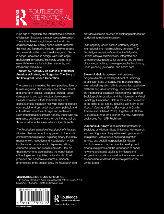 Routledge International Handbook of Migration Studies