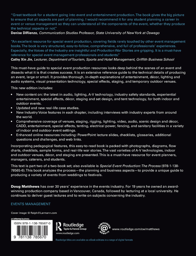 Special Event Production: The Resources