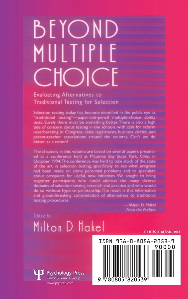Beyond Multiple Choice