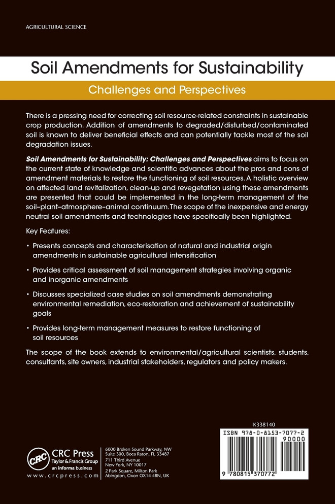 Soil Amendments for Sustainability