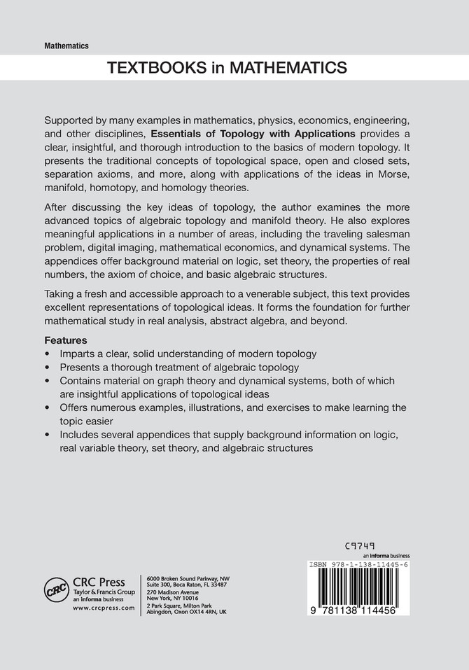 Essentials of Topology with Applications