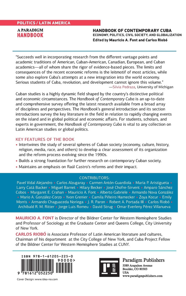 Handbook of Contemporary Cuba