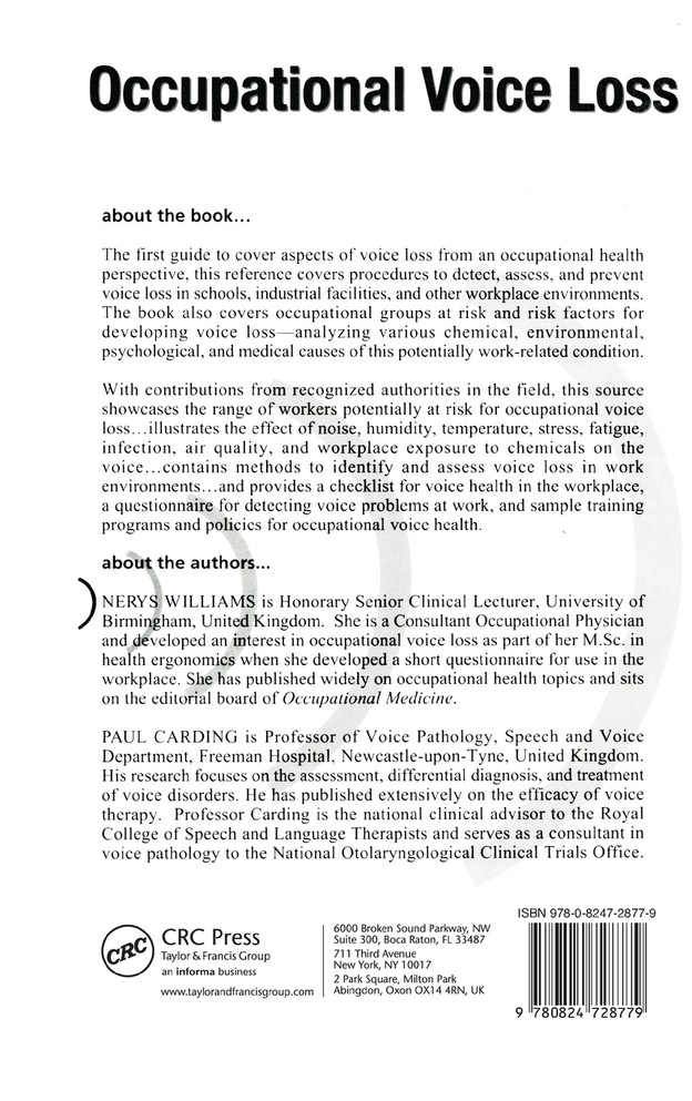 Occupational Voice Loss
