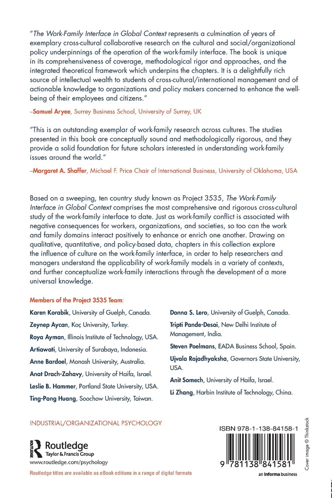 Work-Family Interface in Global Context