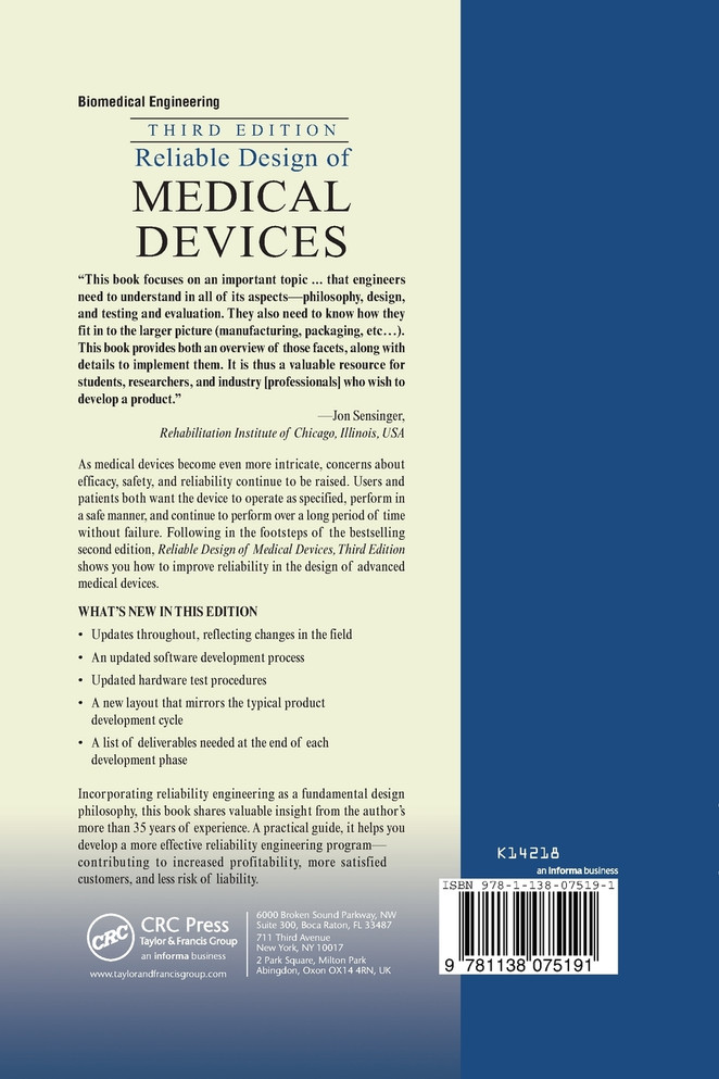 Reliable Design of Medical Devices
