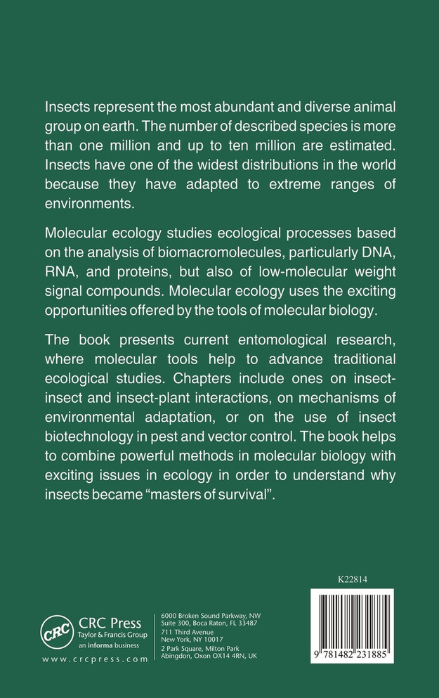 Insect Molecular Biology and Ecology