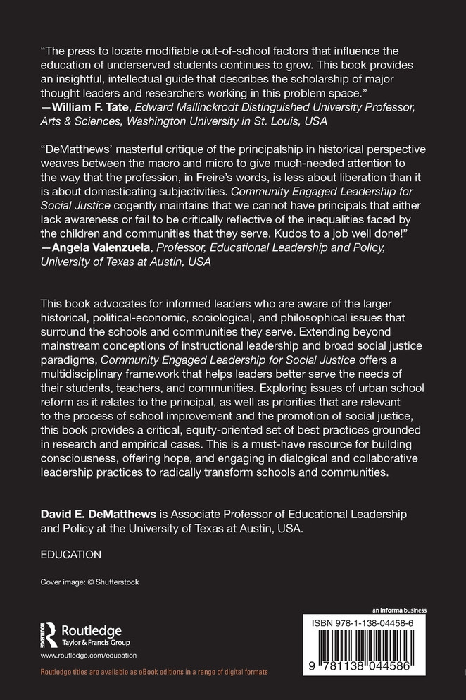 Community Engaged Leadership for Social Justice