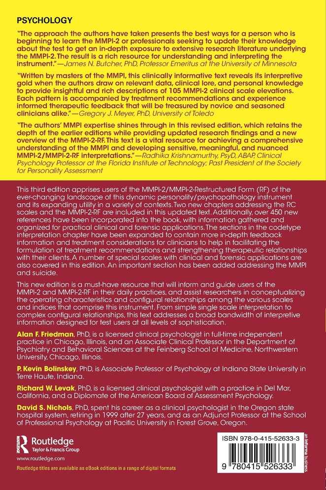 Psychological Assessment with the MMPI-2 / MMPI-2-RF