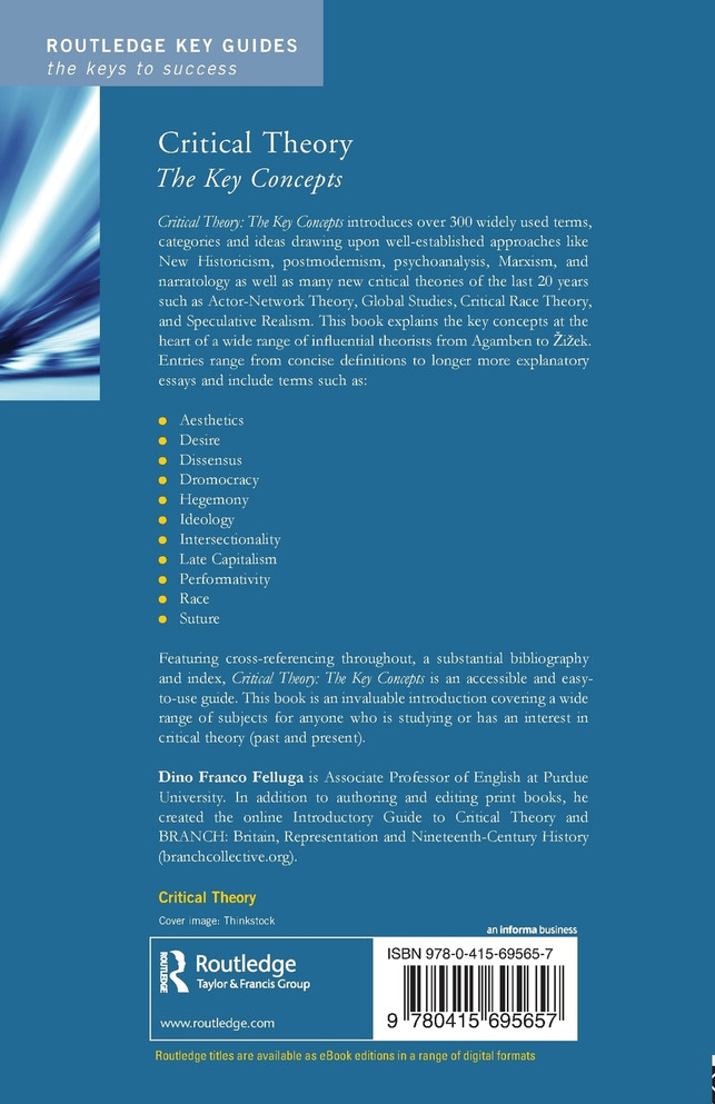 Critical Theory: The Key Concepts