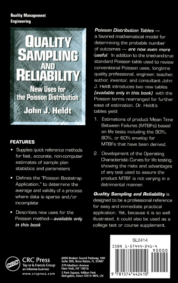 Quality Sampling and Reliability