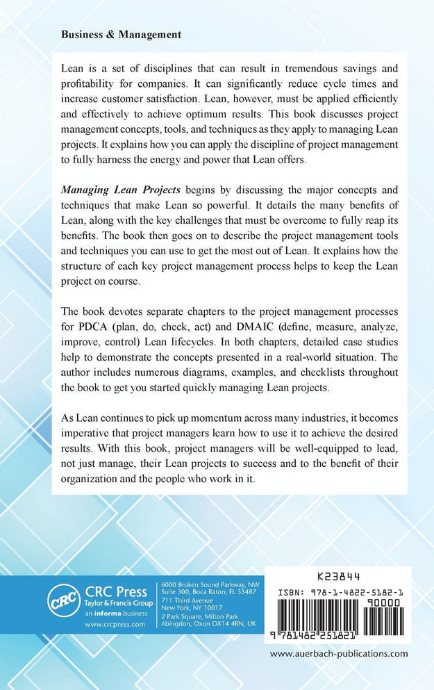 Managing Lean Projects
