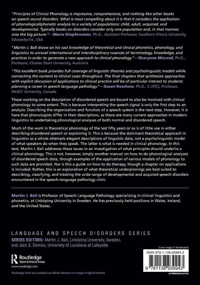Principles of Clinical Phonology
