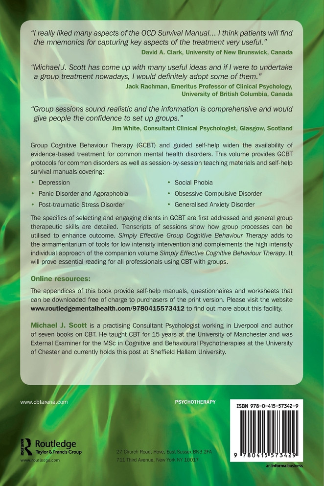 Simply Effective Group Cognitive Behaviour Therapy