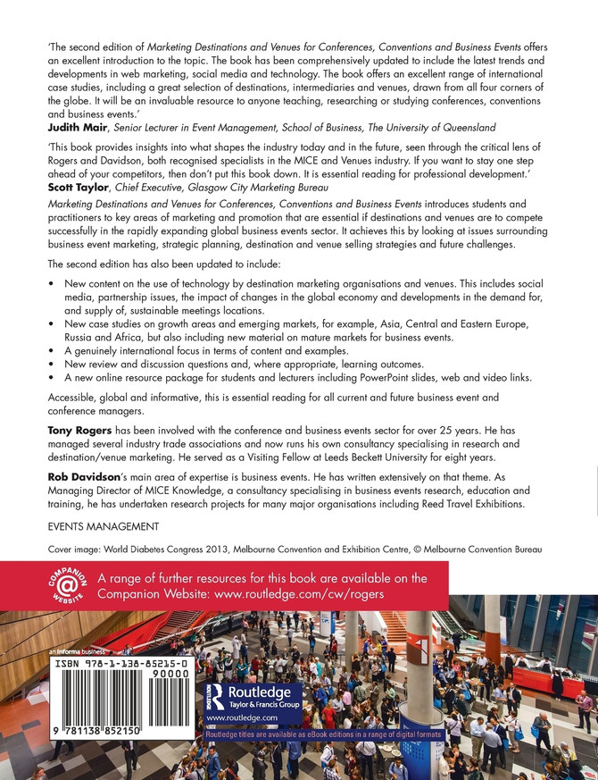 Marketing Destinations and Venues for Conferences, Conventions and Business Events