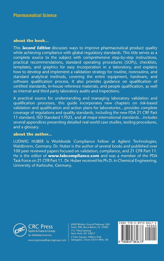 Validation and Qualification in Analytical Laboratories