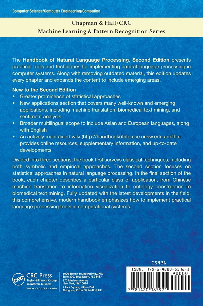 Handbook of Natural Language Processing