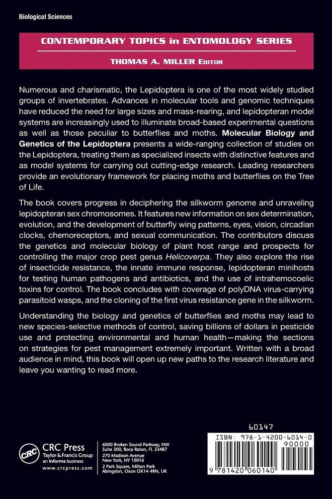 Molecular Biology and Genetics of the Lepidoptera