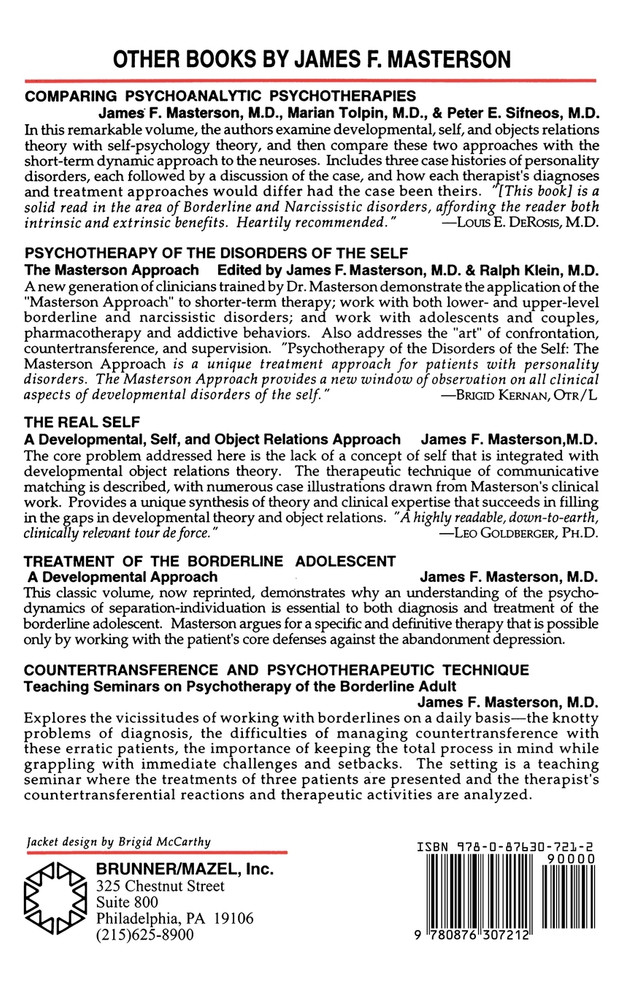 Emerging Self: A Developmental,.Self, And Object Relatio
