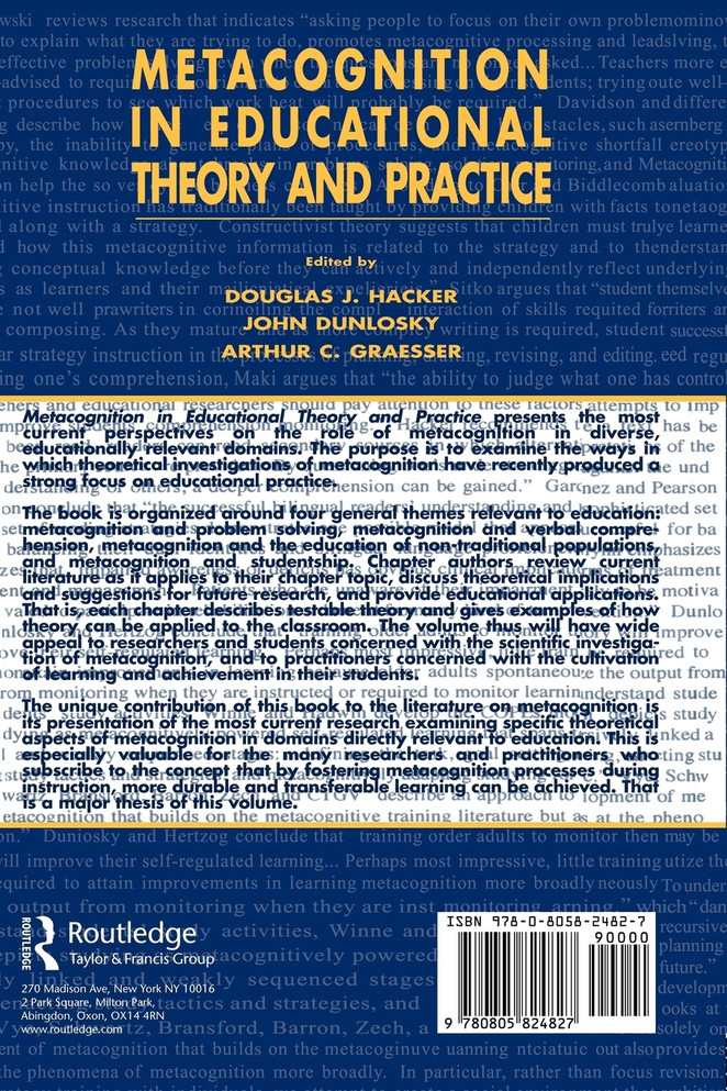 Metacognition in Educational Theory and Practice