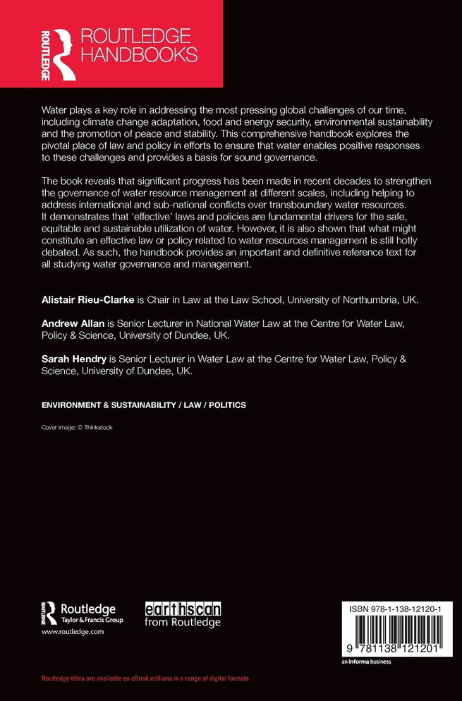 Routledge Handbook of Water Law and Policy
