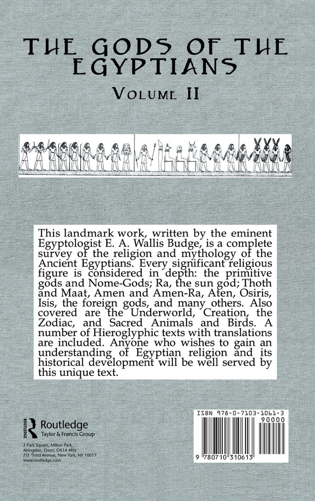 Gods Of The Egyptians - 2 Vols